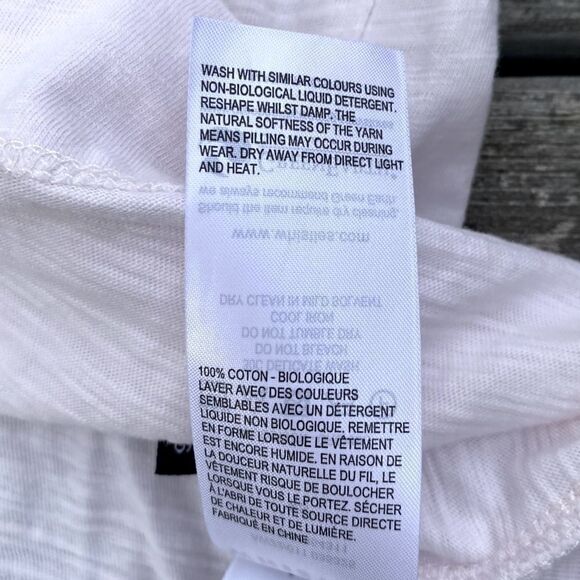 Whistles Cotton Patch Pocket Light Pink Top. Size Xsmall. EUC! - Picture 8 of 8